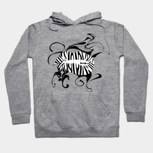 Black and white lips design. Hoodie